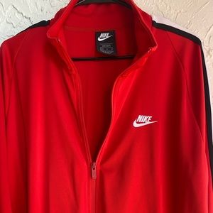 Nike Tracksuit Jacket Sports Red XL